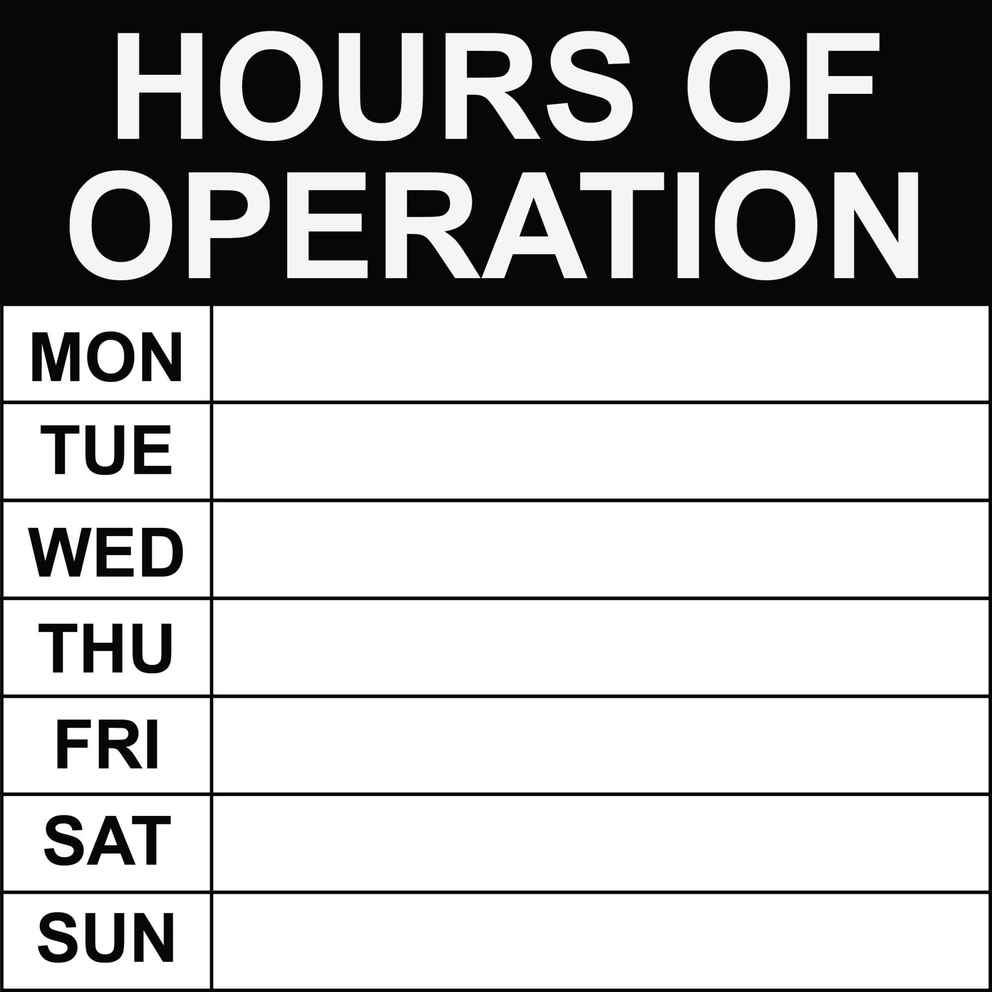 hours-of-operation-sign-8-x-8-pop49 for Free Printable Hours Of Operation Sign Hours Of Operation Sign – 8″ x 8′ – Pop49 for Free Printable Hours Of Operation Sign