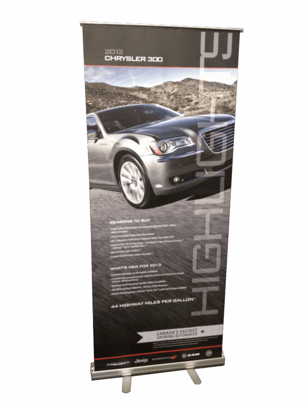Rollup banner chrysler web