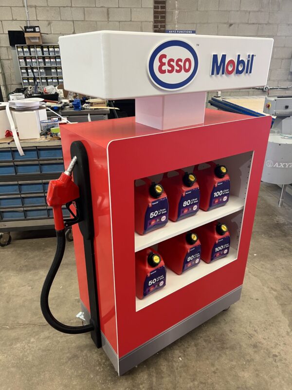 Gas station pump display