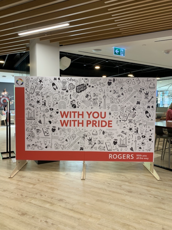 Giant colouring wall