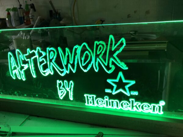 Edgelit LED acrylic sign