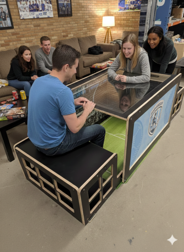 Sit-Soccer Foldable Bench soccer game