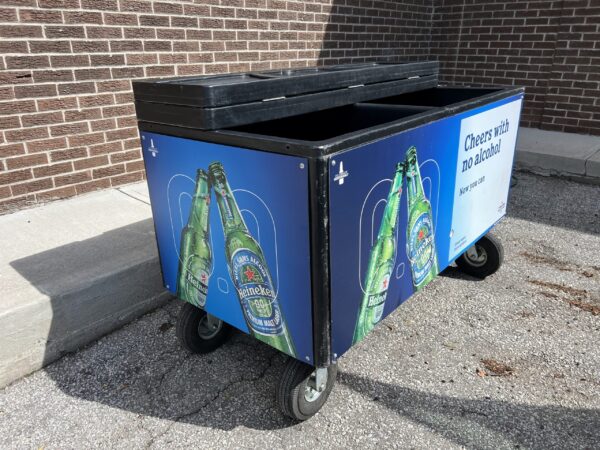 Large rolling beer cooler