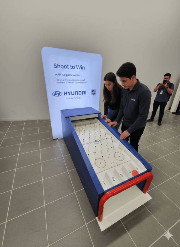 Road hockey Plinko - Illuminated