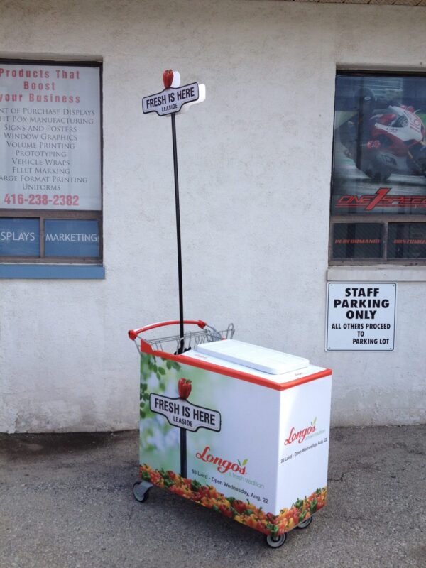 Shopping trolley cooler